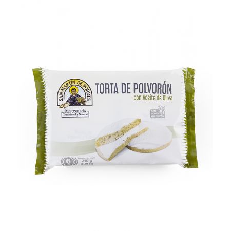 Torta Polvoron Aceite Oliva 6 unidades 210g