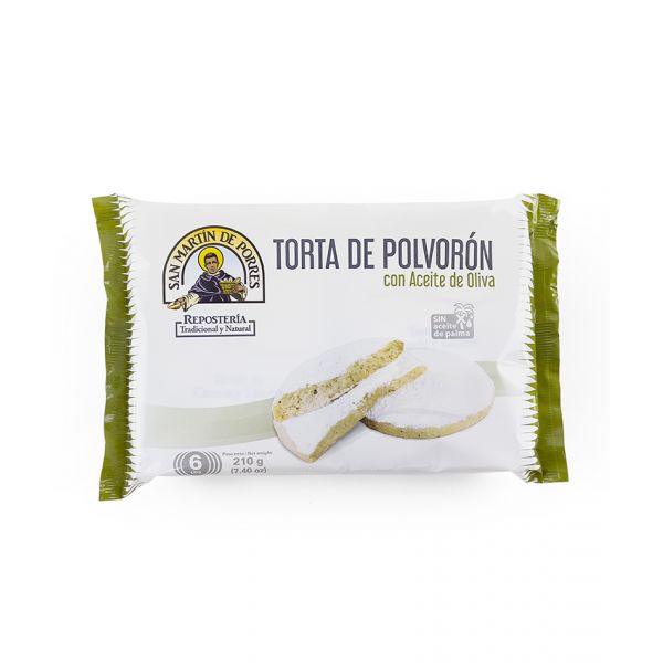 Torta Polvoron Aceite Oliva 6 unidades 210g