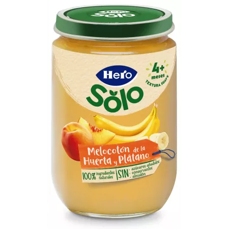 Hero Baby Potito melocotón y plátano 190g