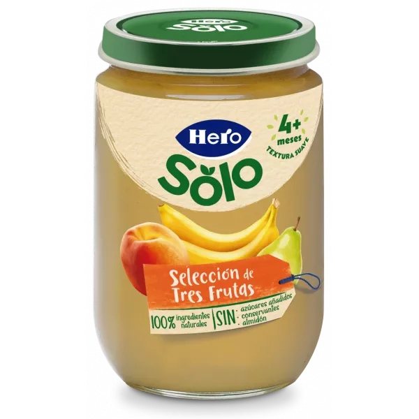 Hero Baby Potito tres frutas 190g
