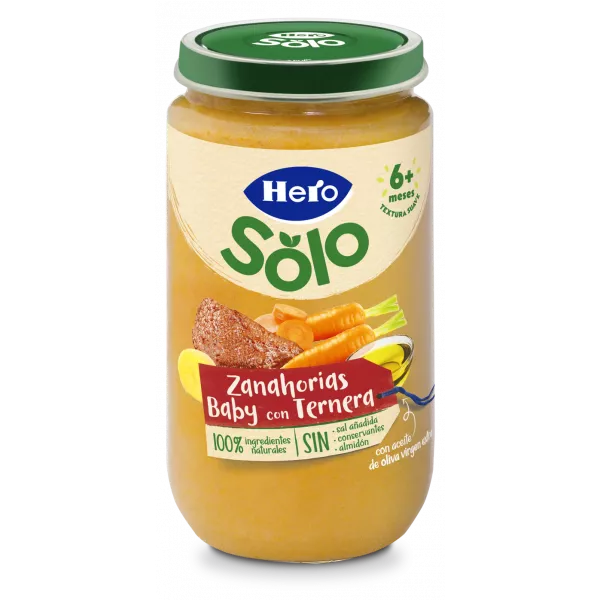 Hero Baby Potito ternera con zanahorias 235g