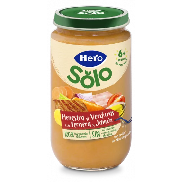 Hero Baby Potito jamón, ternera y verduras 250g