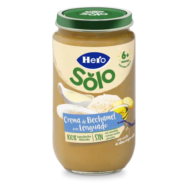 Hero Baby Potito Crema de bechamel con lenguado 235g