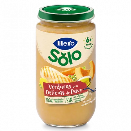 Hero Baby Potito verduritas con delicias de pavo 235g