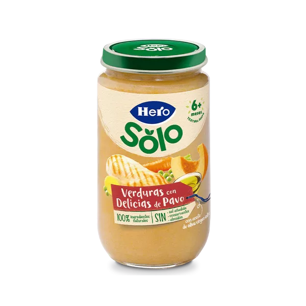 Hero Baby Potito verduritas con delicias de pavo 235g