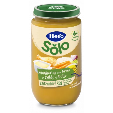 Hero Baby Potito Zanahorias con arroz 235g