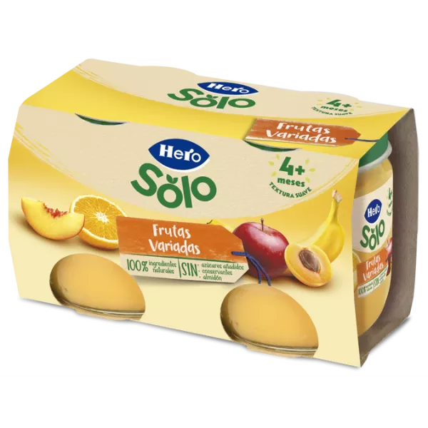 Hero Baby Potitos frutas varias 2x130g