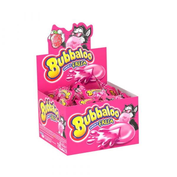 Bubbaloo Monopieza Fresa 60 unidades