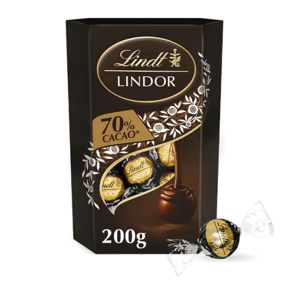 Lindt Bombon Lindo Corn.Neg.70% 200