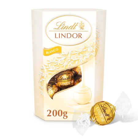 Lindt Bombon Lindor Cornet Bco 200g