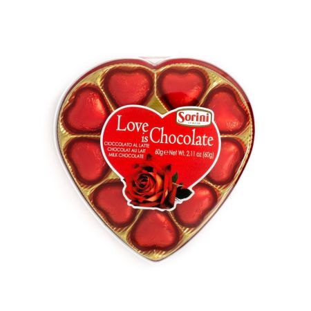 F.T. Chocolate Corazon Plastico 60Gr