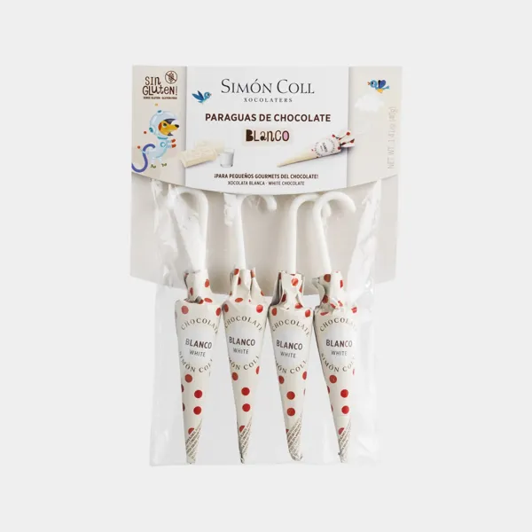 Simon Coll Paraguas Chocolate Blanco Pack-4