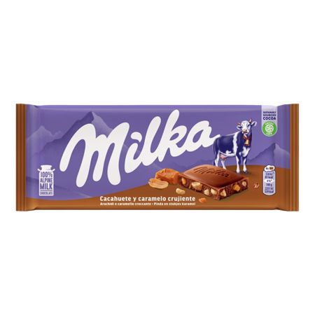 Chocolate Milka Caramelo Y Cacahuete 90G