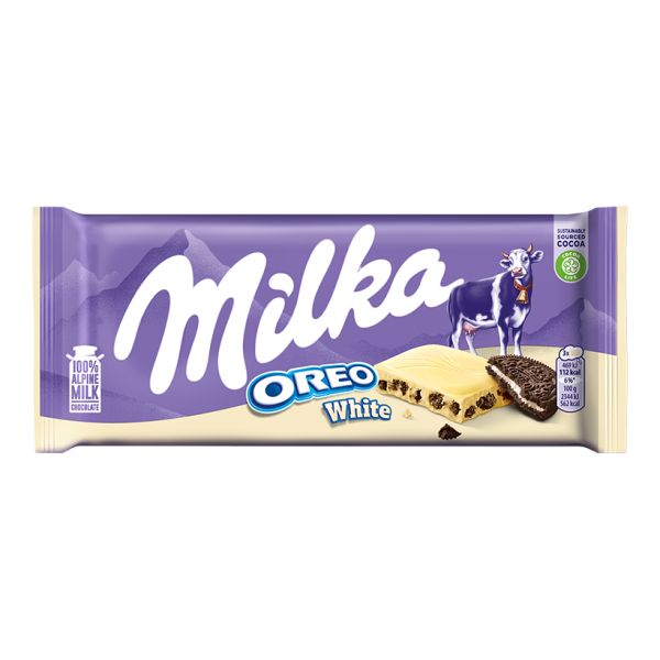 Chocolate Milka Oreo Blanco 100G