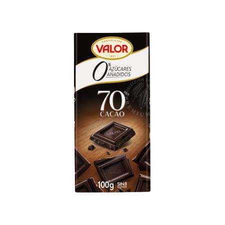 Valor Chocolate Negro 70% Sin Azúcar 100G