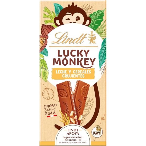Choco Lucky Monkey Crispy Lindt 100G