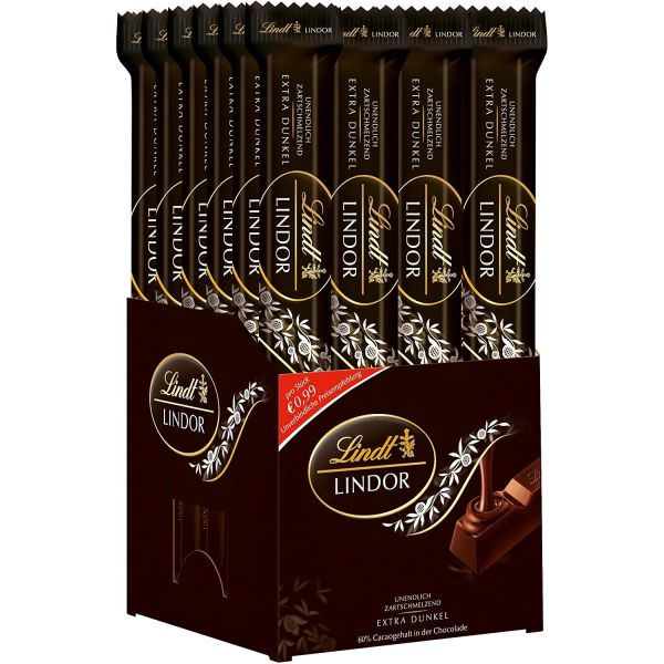 Stick Lindor Negro Lindt 25Gr 28 Unidades