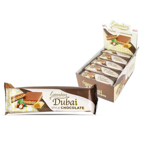 Eurochoc Dubai Avellana 24 unidades 40g