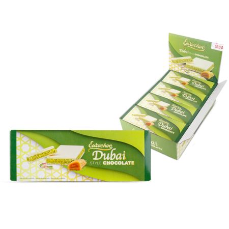 Eurochoc Barrita Dubai Blanco 24 unidades