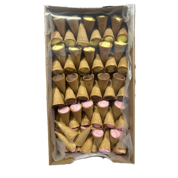 Eurochoc Cornets Mix 1,5Kg Limón, chocolate y fresa