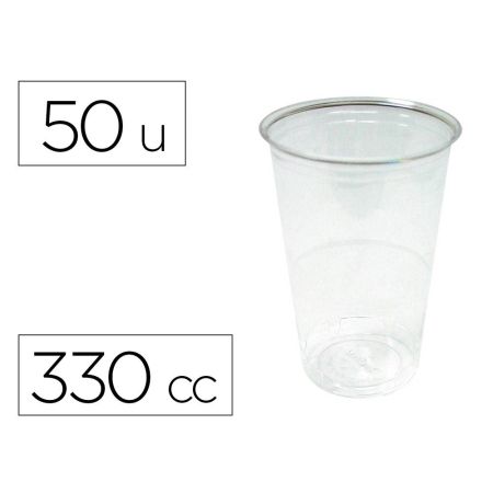 Vaso Plástico Transparente 330Cc 50U