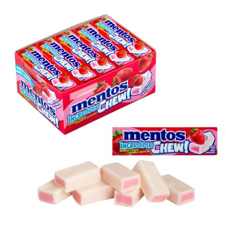 Mentos Incredible Chew Fresa 20U