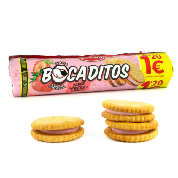 Bocaditos Fresa Cuetara 150G 1,2€