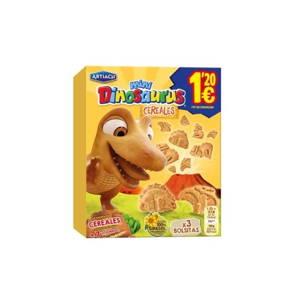 Galleta Mini Dino Cereales 120G 1,2€