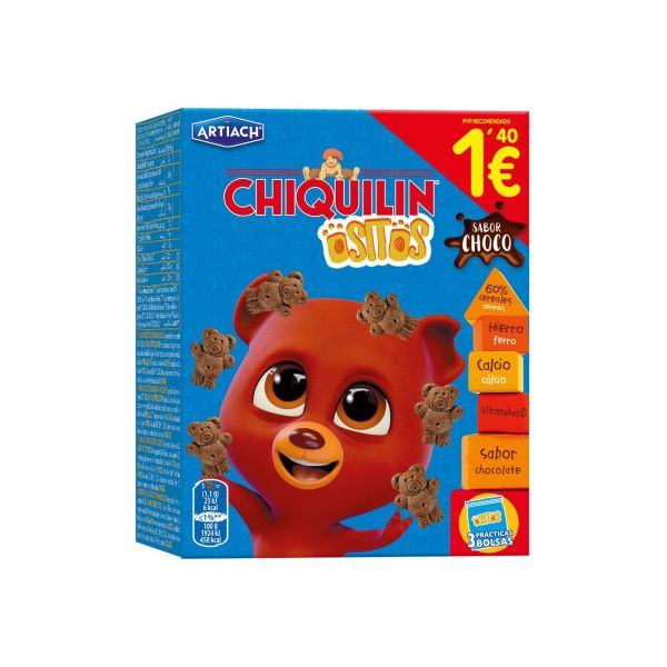 Galleta Chiquilin Osito Choco 120G 1,4€
