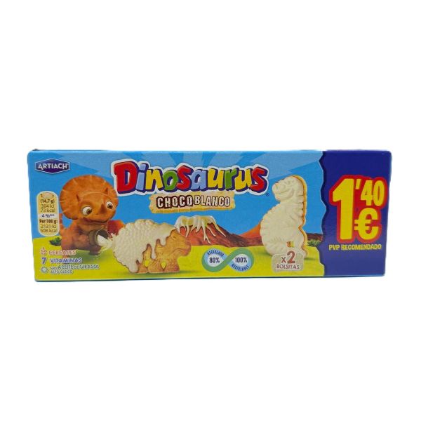 Galleta Dinosaurus Choco Bco 88G 1,4€