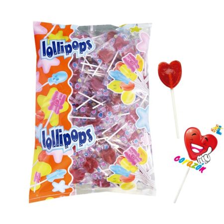 J.L Piruletas Corazon 150U