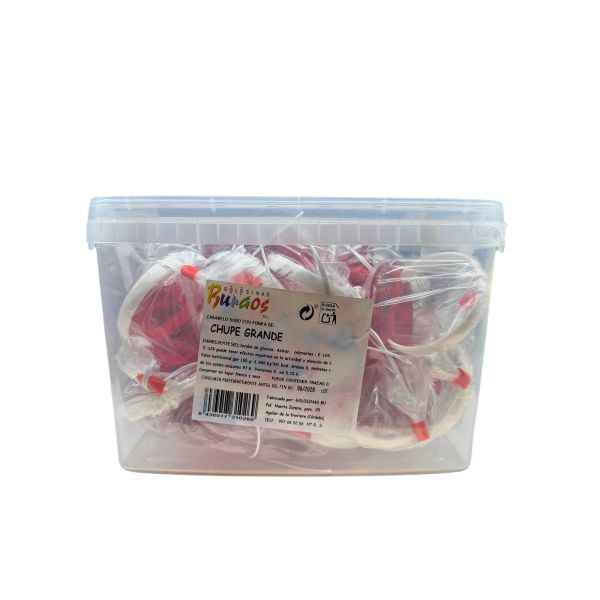 Burgos Chupes Caramelo Grandes Cubo 12U