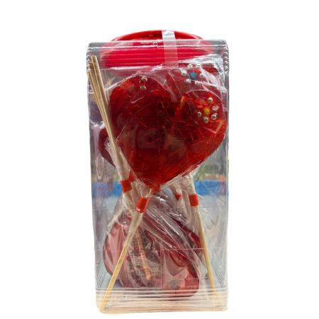 Piruleta Burgos Corazon Rojo 20U