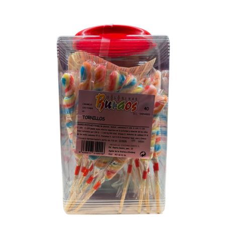 Piruleta Burgos Tornillos Bote 40U