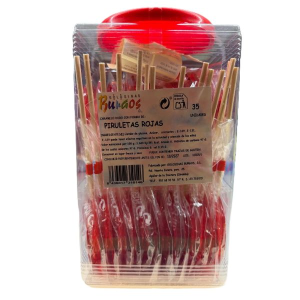 Burgos Piruletas Rojas 35U