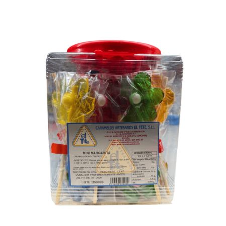 Tete Piruleta Mini Margarita 50U