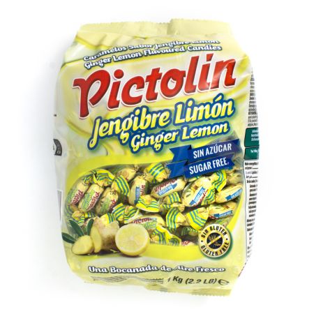 Caramelo Pictolin Jengibre Limon S/Az 1Kg