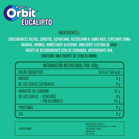 ORBIT EUCALIPTO GRAG.30U
