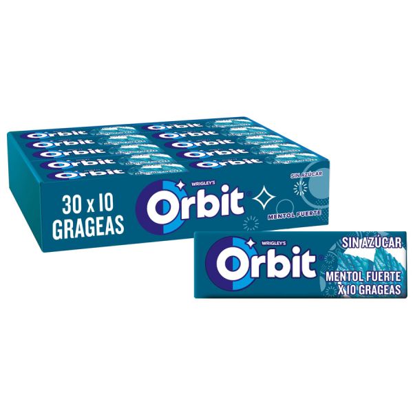 Orbit mentol fuerte grageas 30 unidades
