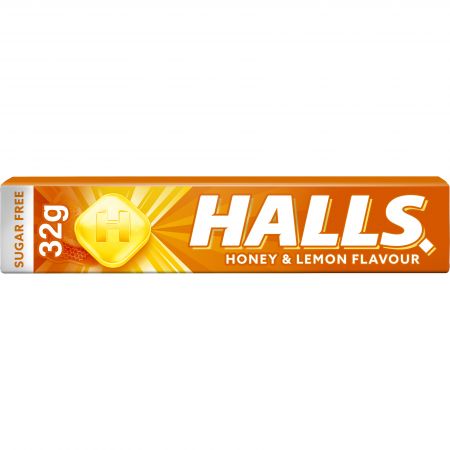HALLS CAR.MIEL-LIMON 20 UDS. S/A