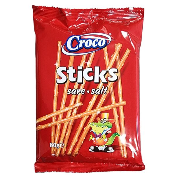 Galletas sticks sal cortos croco 80 gramos