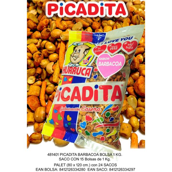 Churruca picadita barbacoa bolsa de 1KG