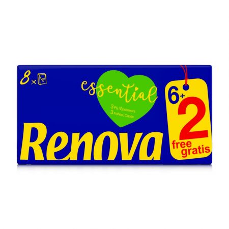 PAÑUELOS RENOVA BLANCO 6 X 10