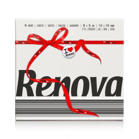 SERVILLETA RENOVA BLANCA 30X32 70UN