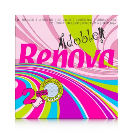 SERVILLETA RENOVA ROSA 2 C/ 33X33