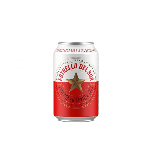 Cerveza estrella del sur lata 33CL