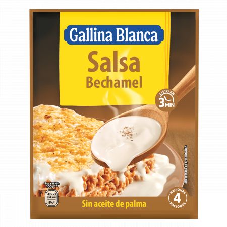 Salsa bechamel g.blanca sobre