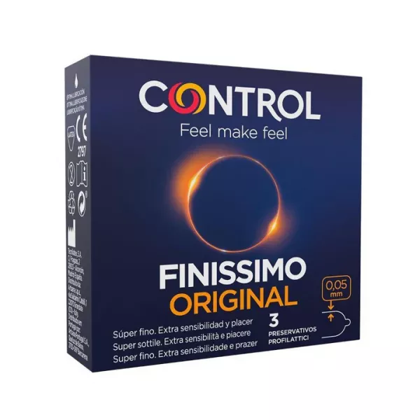 Profilácticos control finissimos 3 unidades
