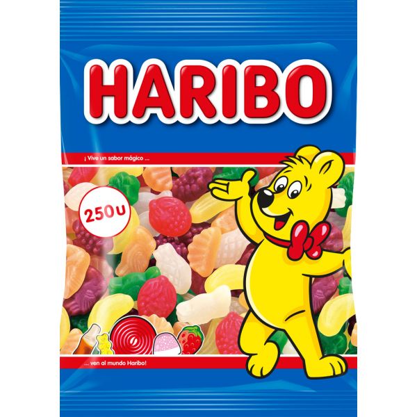 Haribo fruta tropical 250 unidades