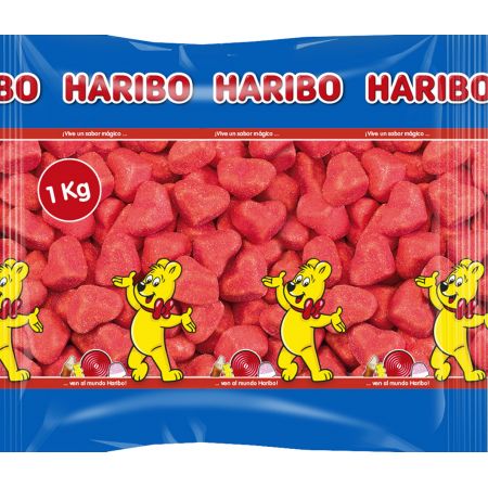 Haribo corazon soft 1KG (rojo)